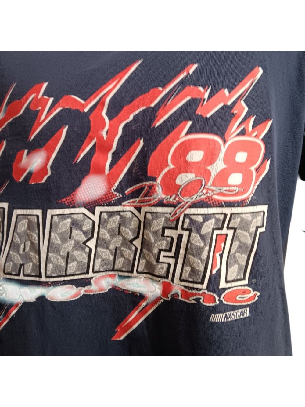 NASCAR Winston Cup Vintage T-Shirt XL 1990's 1999 Dale Jarrett Champion Blue